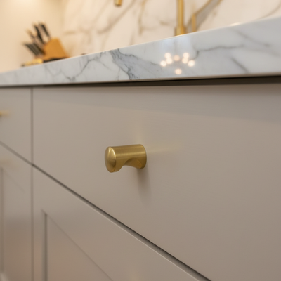 Cosmas 3312BB Brushed Brass Cabinet Knob