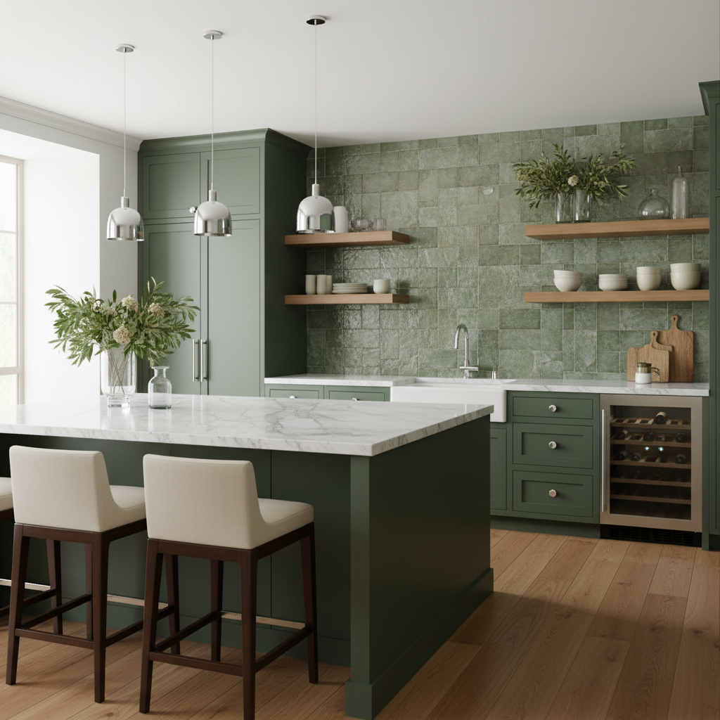 Wooden handle with metallic finish on a wooden surface