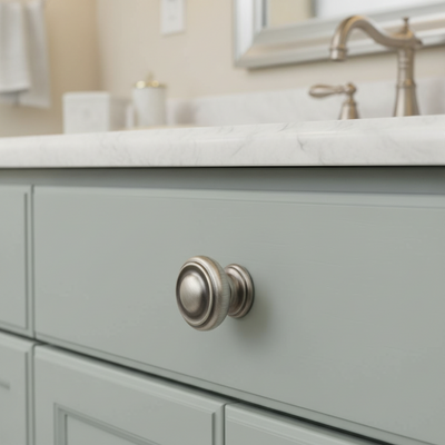 Cosmas 3317AS Antique Silver Cabinet Knob