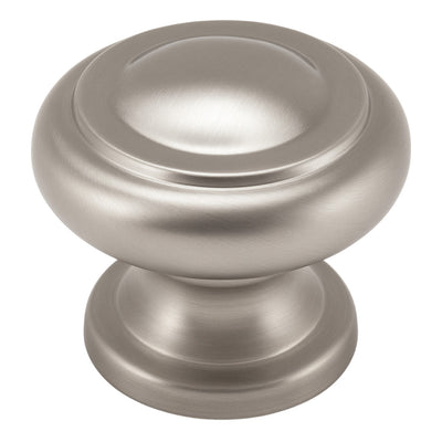 Satin nickel cabinet knob