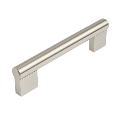 Satin nickel contemporary style bar pull