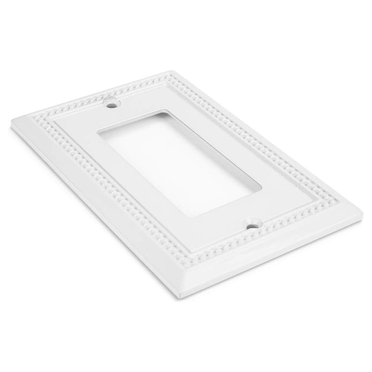 Harmon White Single Decora Decorative Switchplate Cover