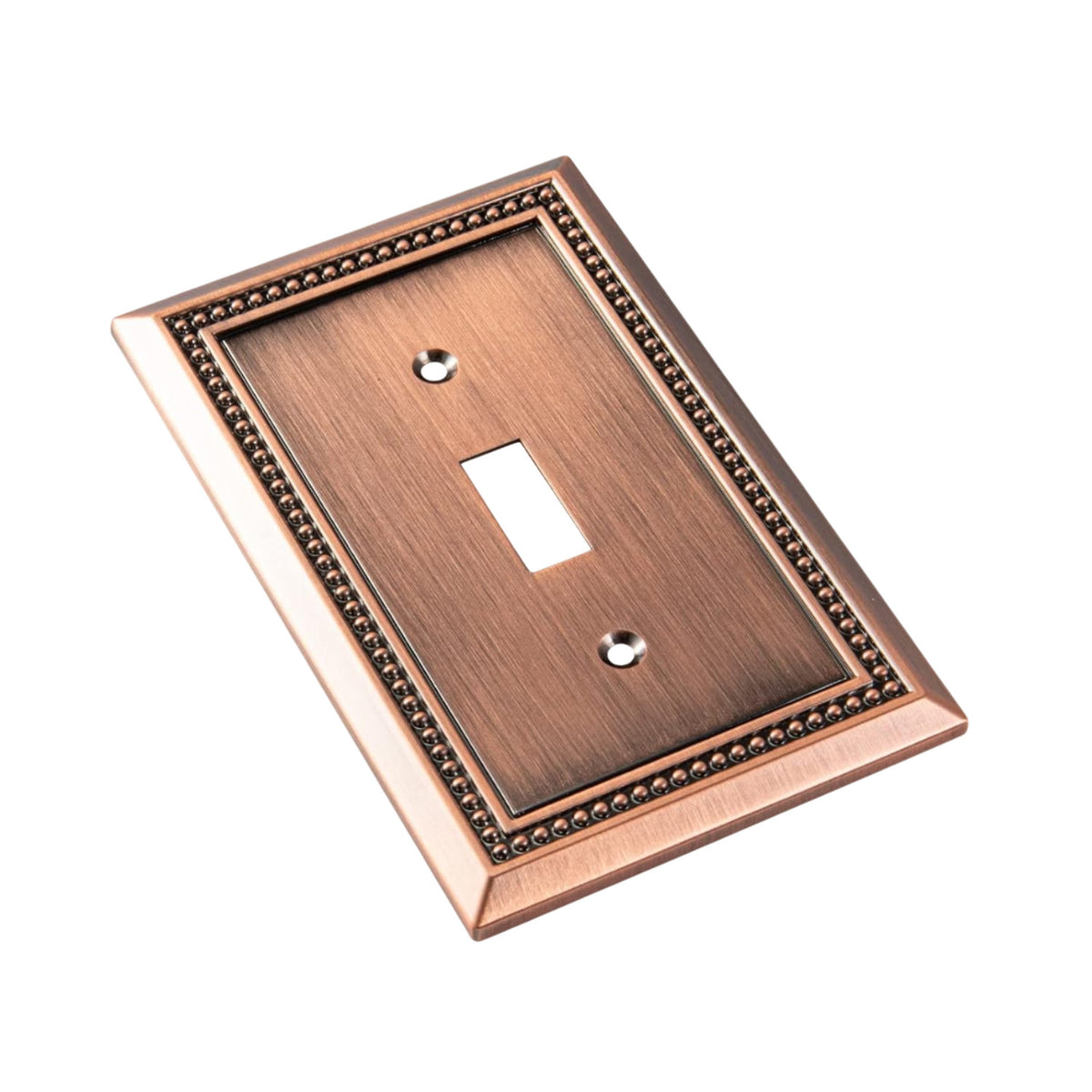 Harmon Antique Copper Single Toggle Decorative Switchplate Cover