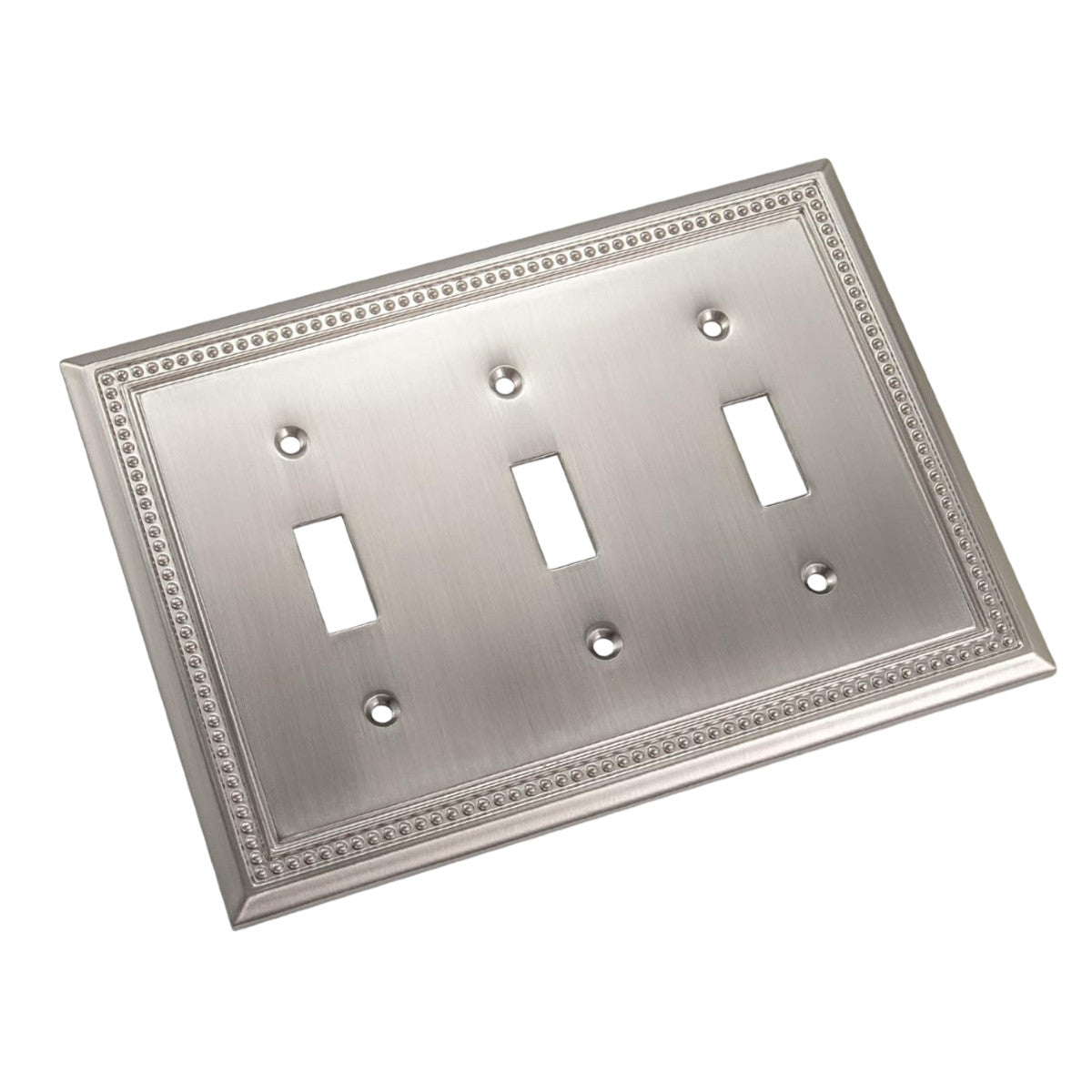 Harmon Satin Nickel Triple Toggle Decorative Switchplate Cover