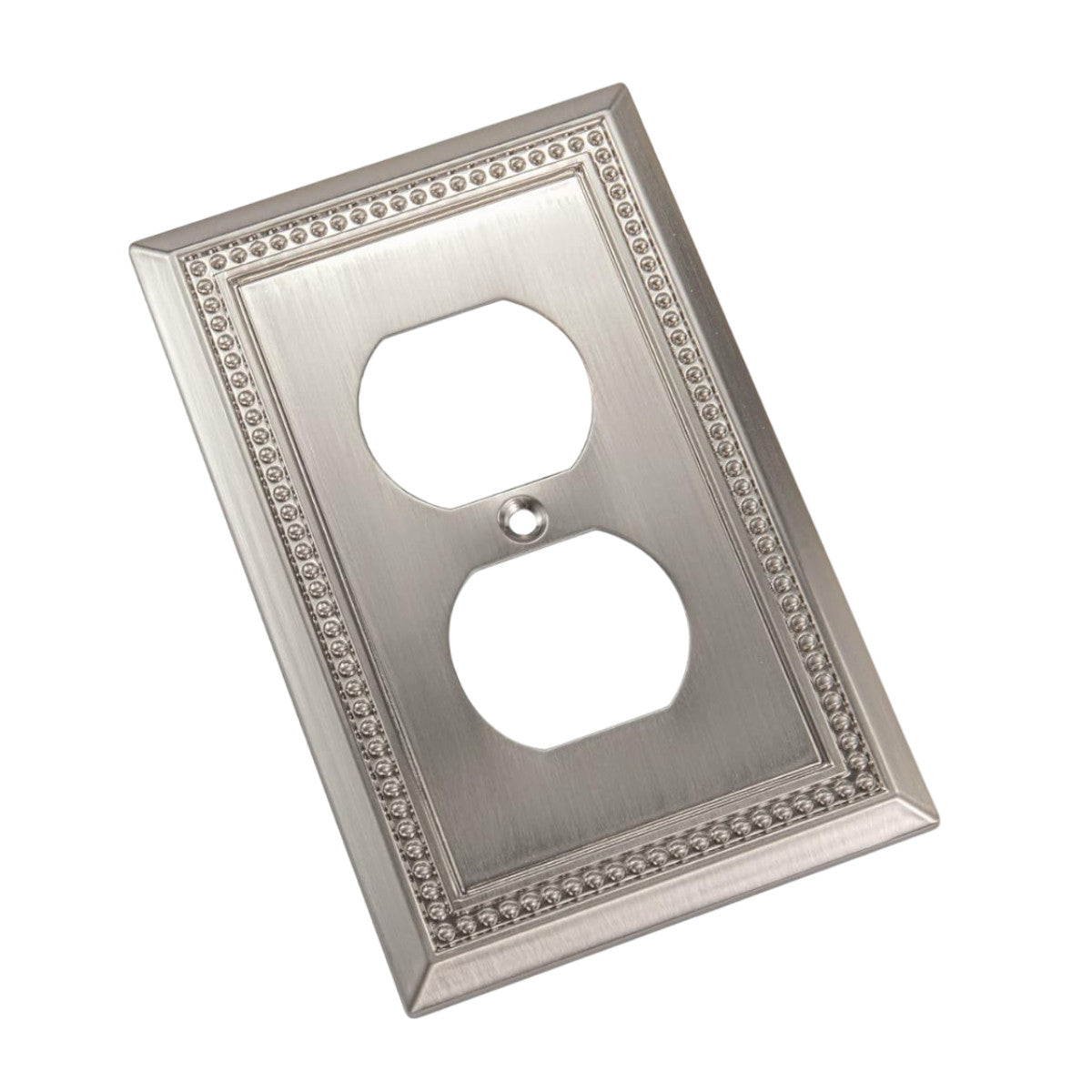 Harmon Satin Nickel Single Duplex Decorative Outlet Cover