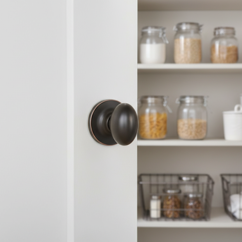 Somerset Passage Door Knob, Oil Rubbed Bronze