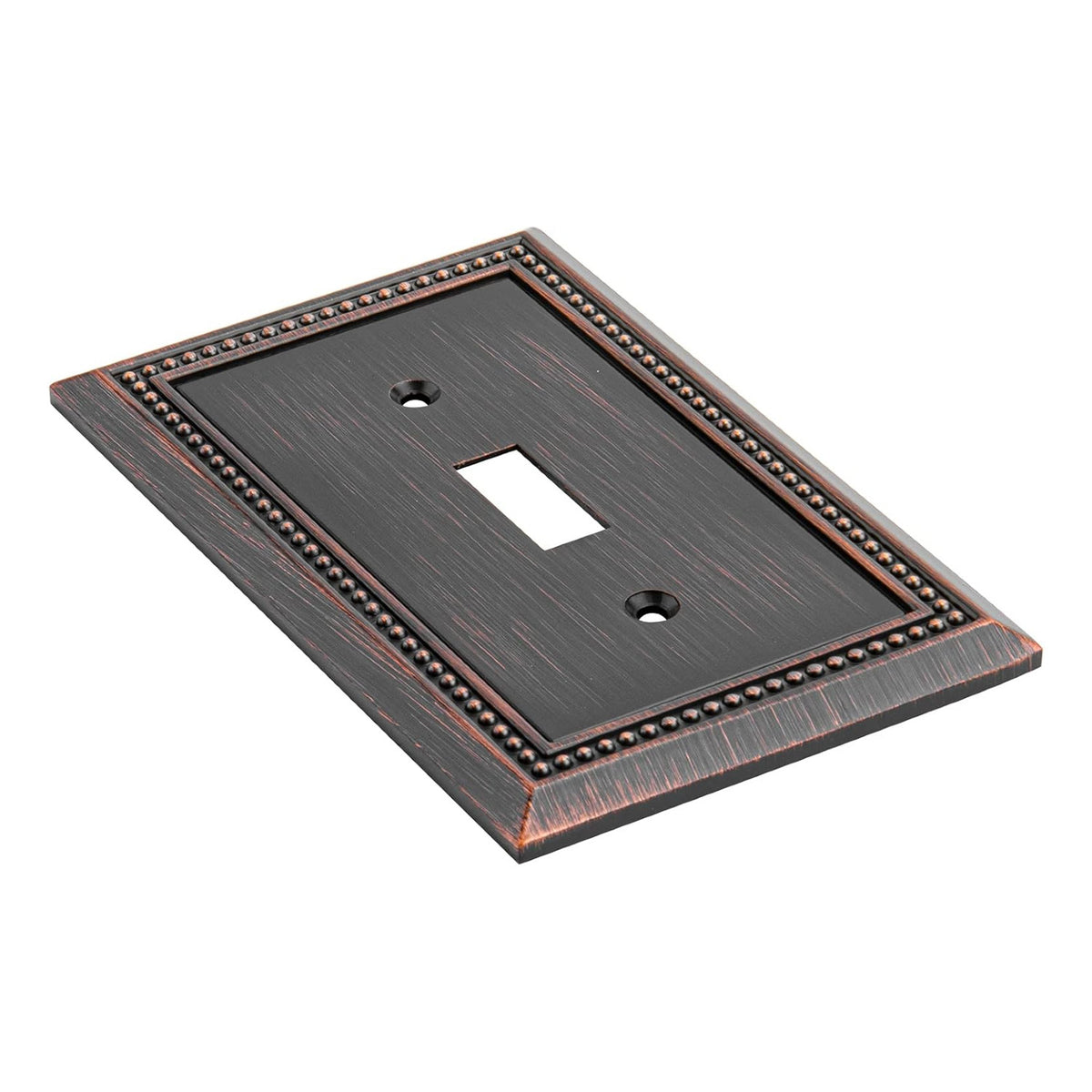 Harmon Aged Bronze Single Toggle Decorative Switchplate Cover