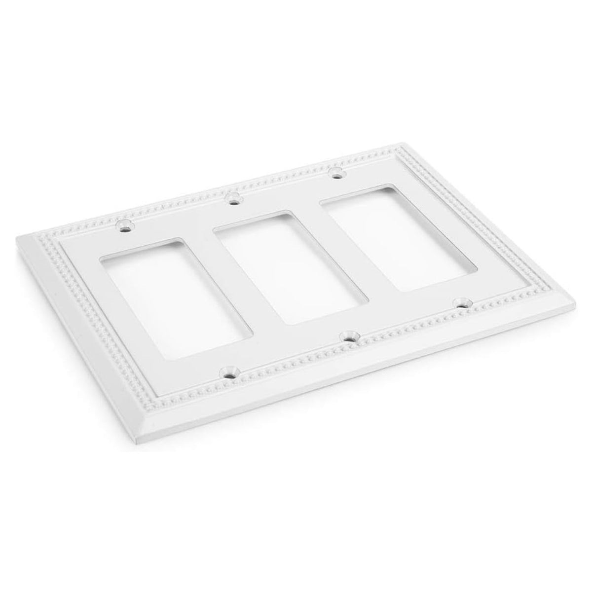 Harmon White Triple Decora Decorative Switchplate Cover
