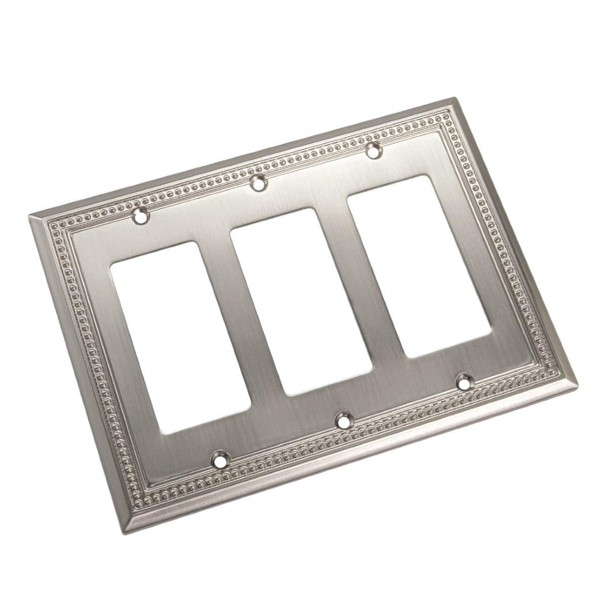 Harmon Satin Nickel Triple Decora Decorative Switchplate Cover