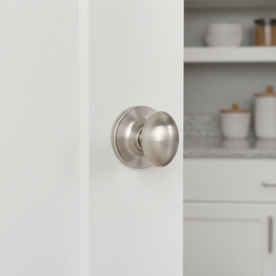 Somerset Passage Door Knob, Satin Nickel
