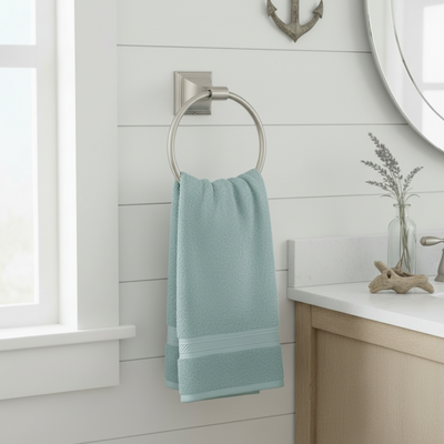 400 Series Satin Nickel Towel Ring