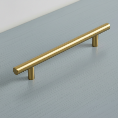 Diversa Gold Champagne Euro Style 5" (128mm) Cabinet Bar Pull