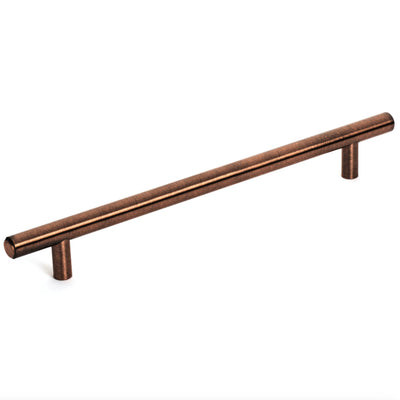 Diversa Dark Antique Copper Euro Style 7-1/2&quot; (192mm) Cabinet Bar Pull