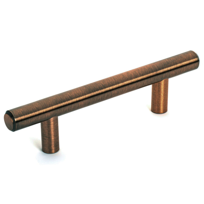 Diversa Dark Antique Copper Euro Style 3&quot; (76mm) Cabinet Bar Pull