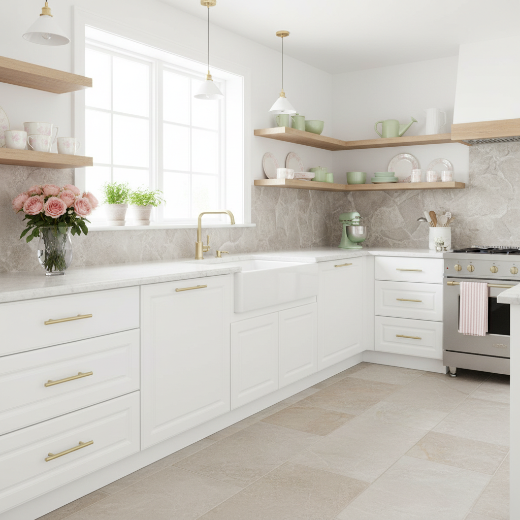 Diversa Gold Champagne Euro Style 5" (128mm) Cabinet Bar Pull