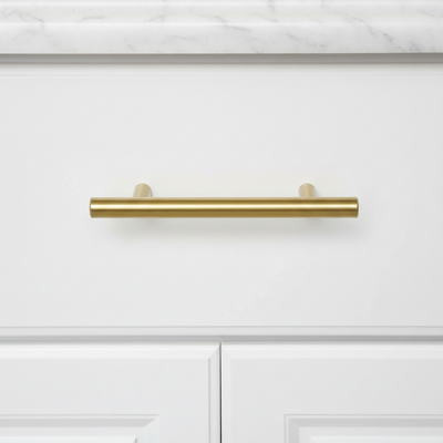 Diversa Gold Champagne Euro Style 3" (76mm) Cabinet Bar Pull