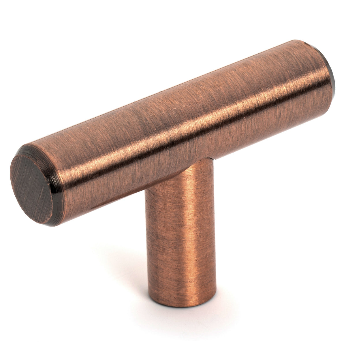 Diversa Antique Copper Euro Style T-Bar Cabinet Knob