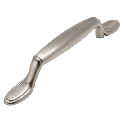 Satin nickel cabinet pull