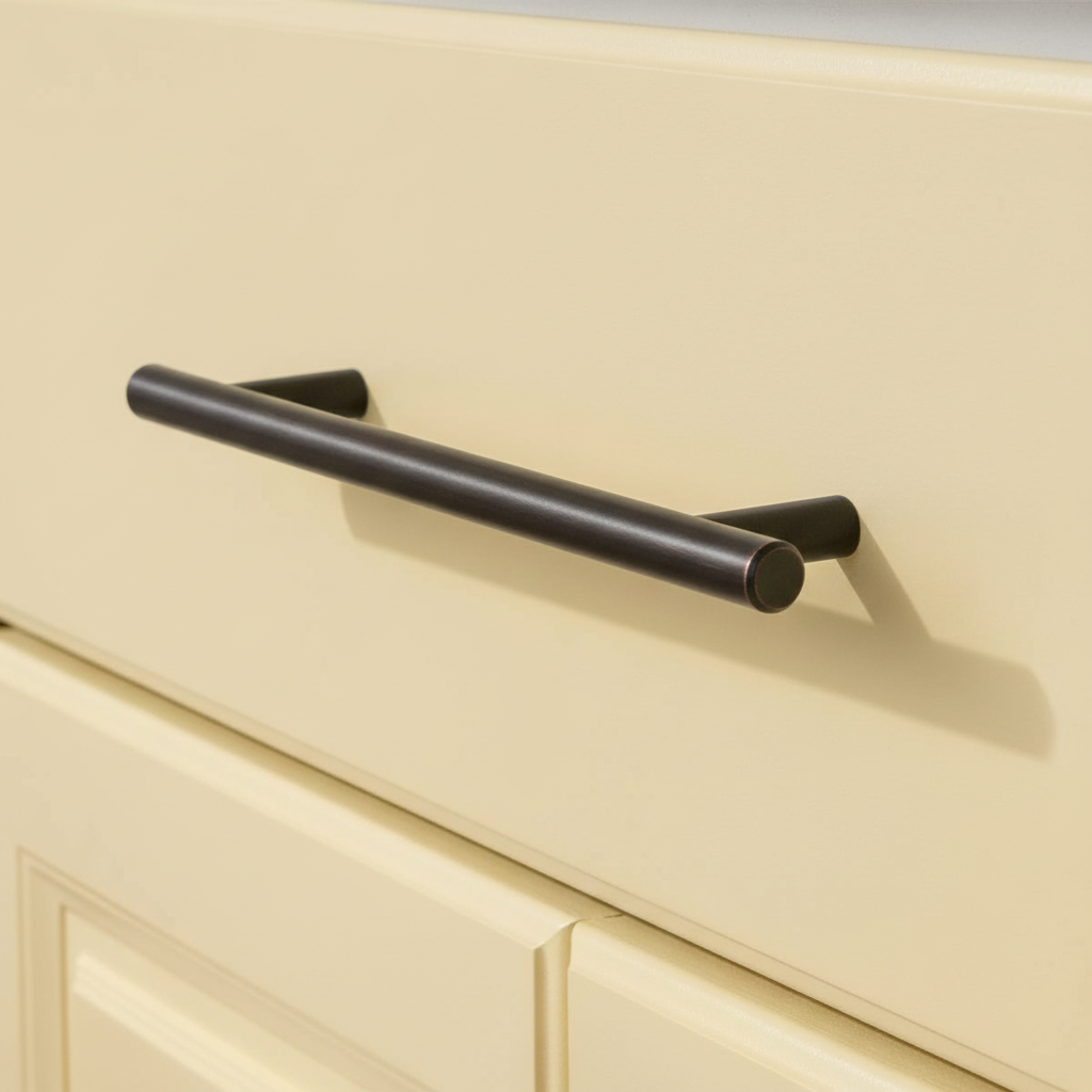 Cosmas 404-192ORB Oil Rubbed Bronze Slim Line Euro Style Bar Pull