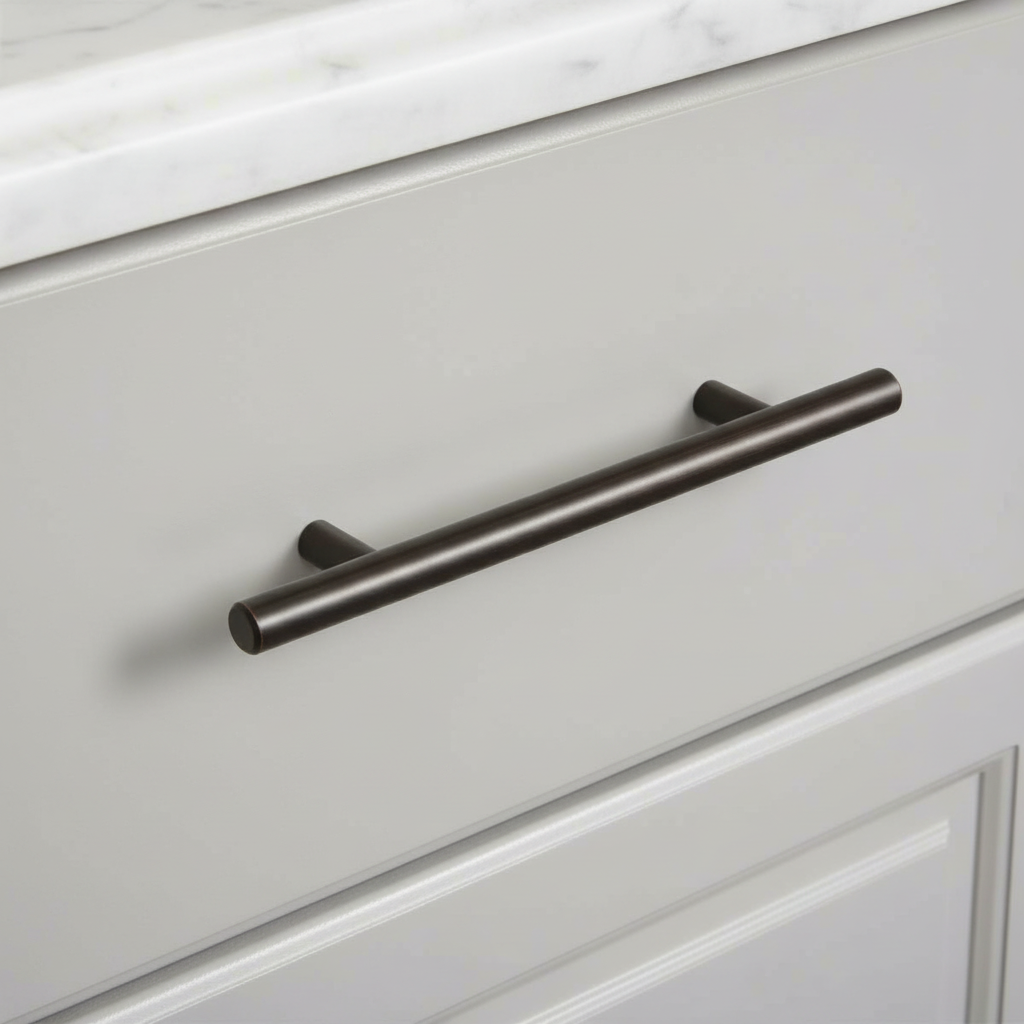 Cosmas 404-3.5ORB Oil Rubbed Bronze Slim Line Euro Style Bar Pull