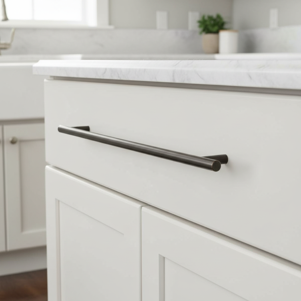 Cosmas 404-480ORB Oil Rubbed Bronze Slim Line Euro Style Bar Pull