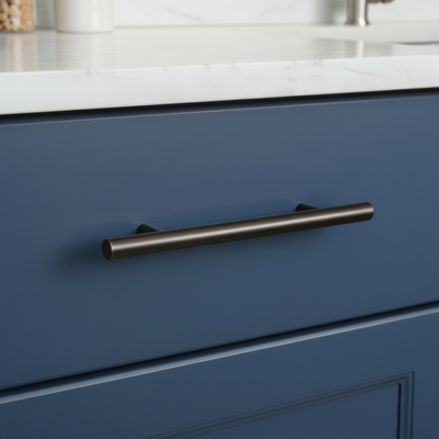 Cosmas 404-96ORB Oil Rubbed Bronze Slim Line Euro Style Bar Pull