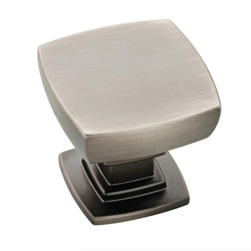 Diversa Brushed Silver Square Solid Cabinet Knob