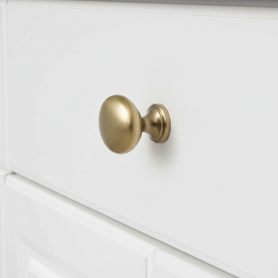 Diversa Gold Champagne Round Decorative Cabinet Knob