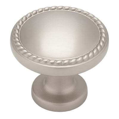 Cosmas 4115SN Satin Nickel Rope Cabinet Knob