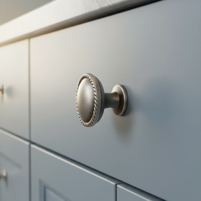 Cosmas 4115WN Weathered Nickel Rope Cabinet Knob