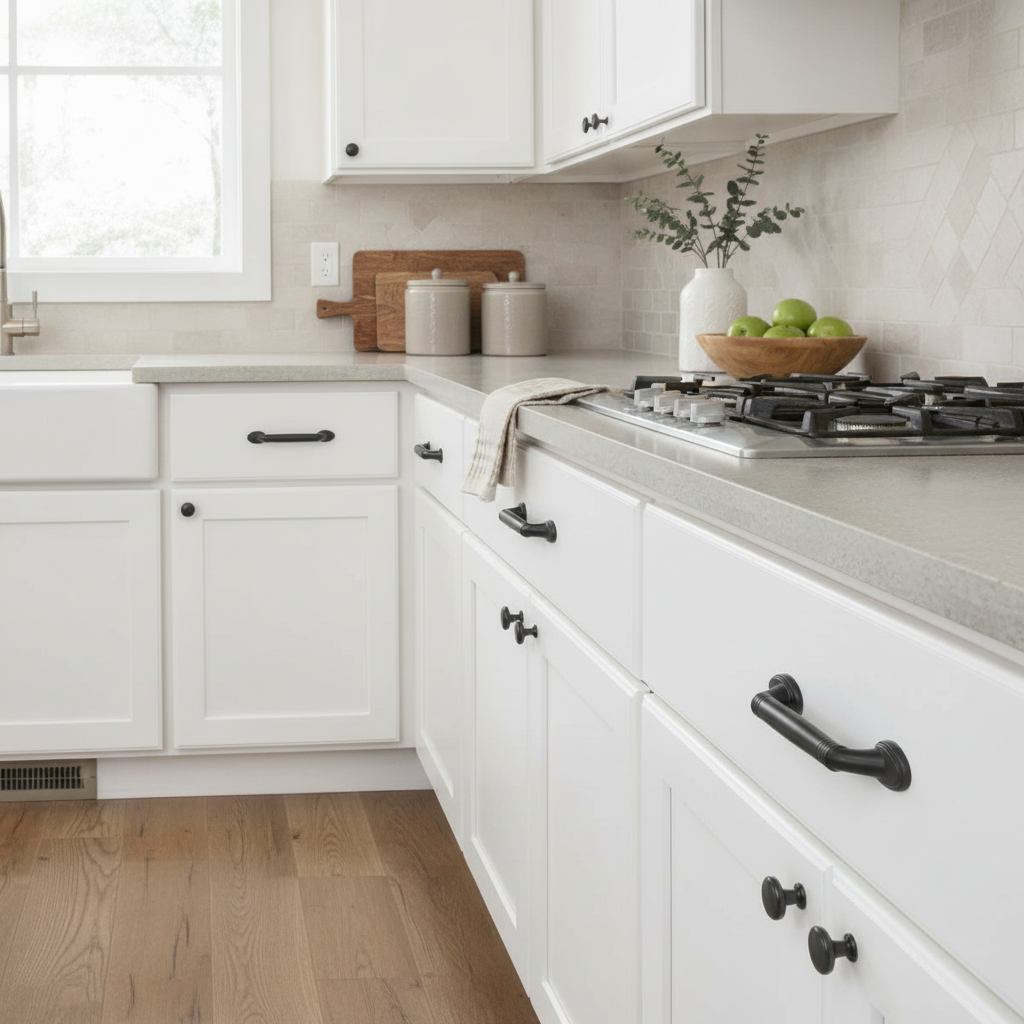 Cosmas 4183FB Flat Black Cabinet Pull