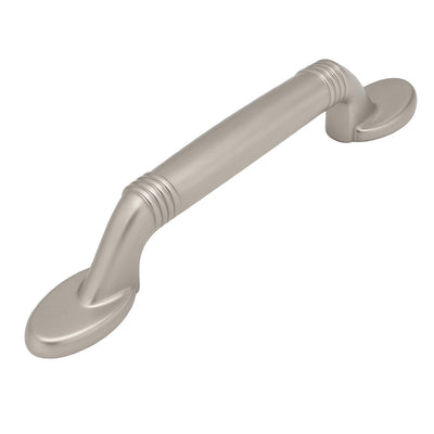 Satin nickel cabinet pull