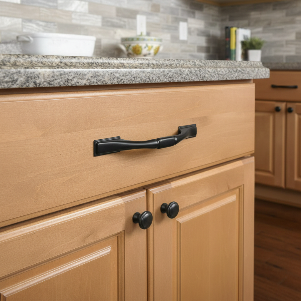 Cosmas 4232FB Flat Black Cabinet Pull