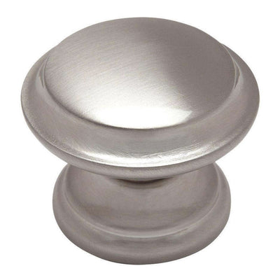 Satin nickel cabinet knob