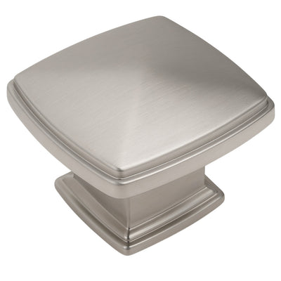 Satin nickel oversized cabinet knob