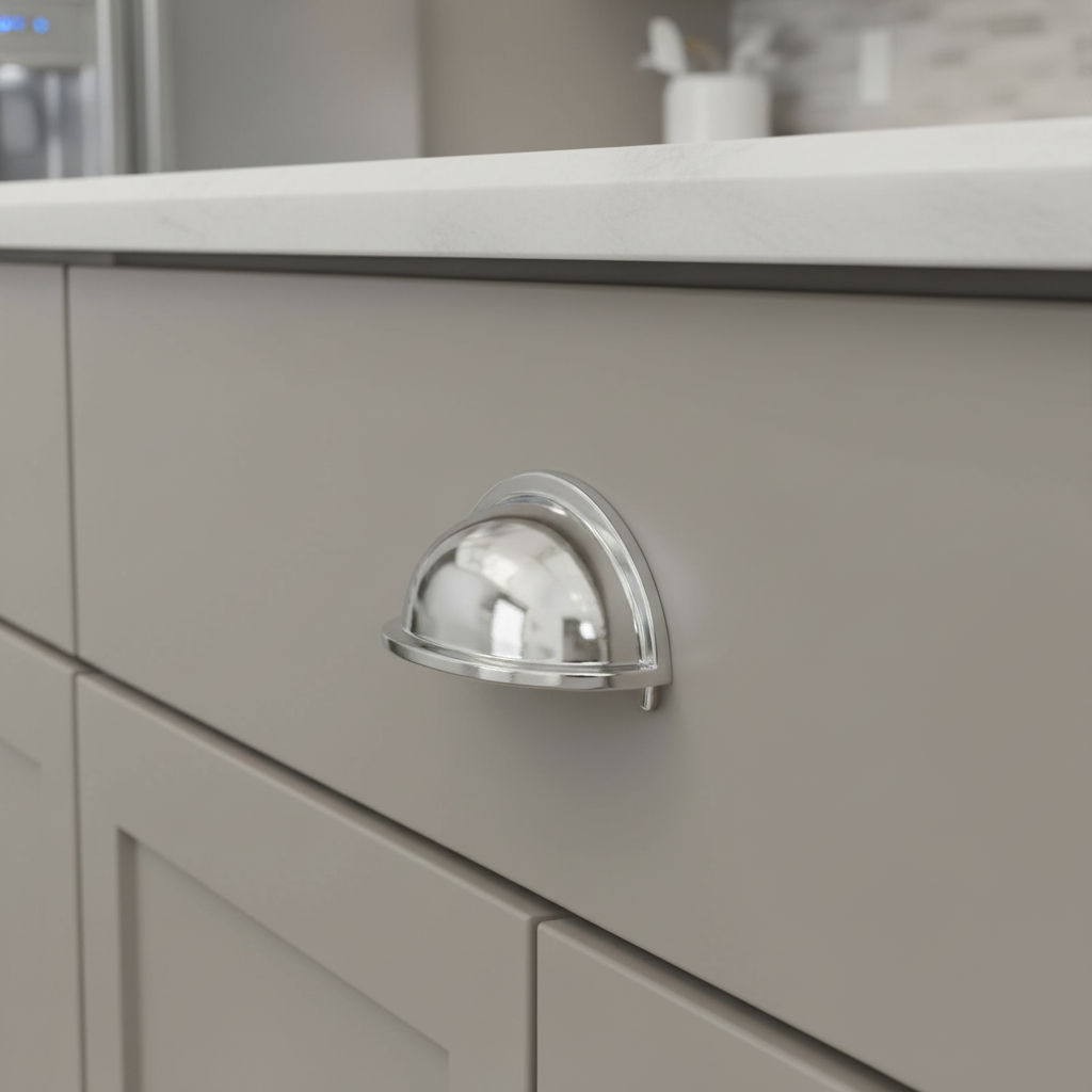 Cosmas 4310CH Polished Chrome Cabinet Cup Pull