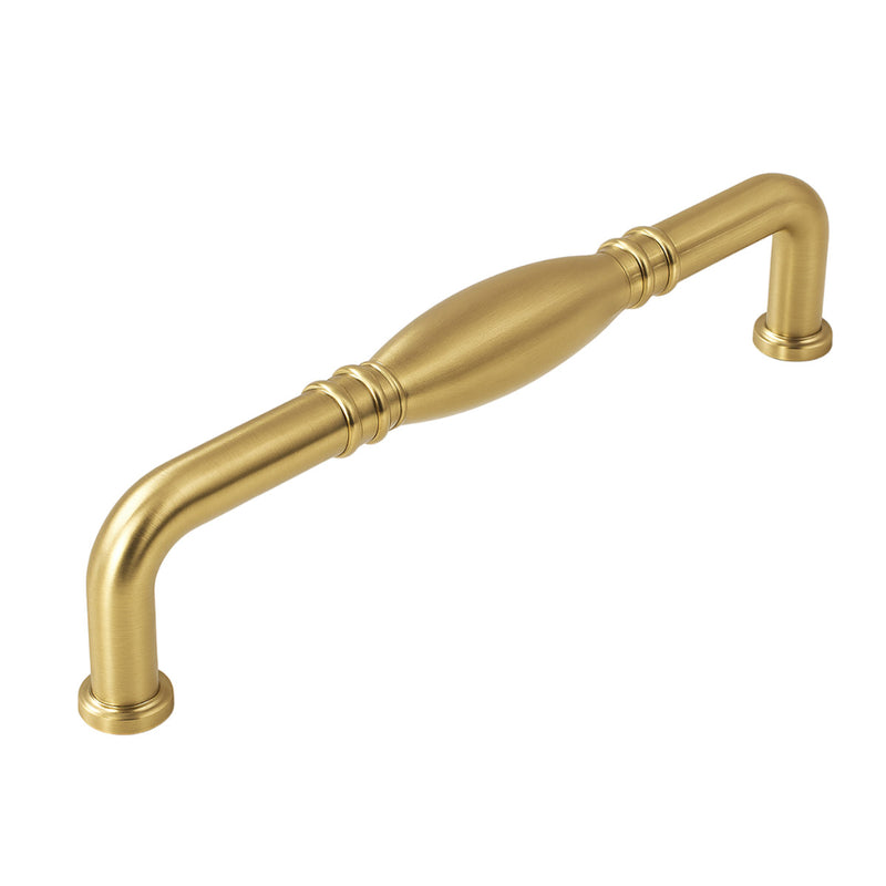 Cosmas 4313-128BB Brushed Brass Cabinet Pull