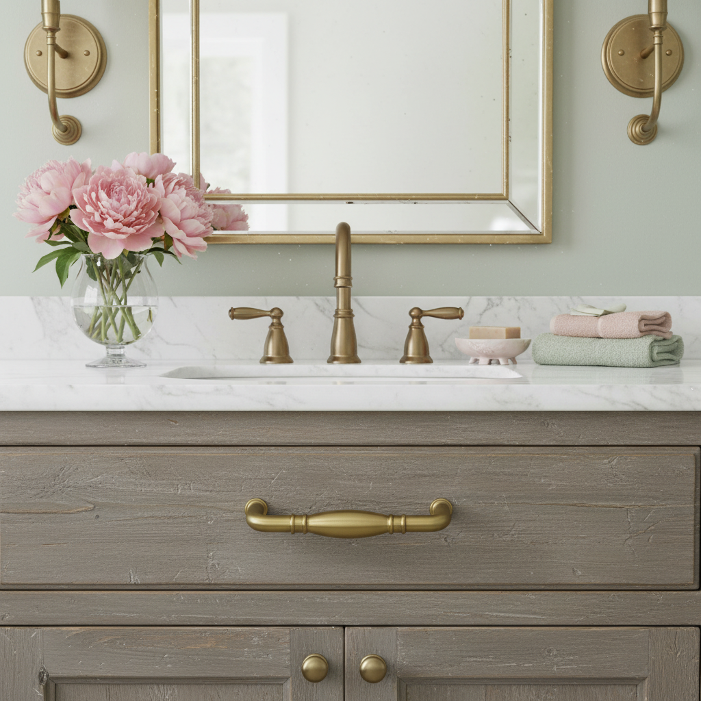 Cosmas 4313-96BB Brushed Brass Cabinet Pull