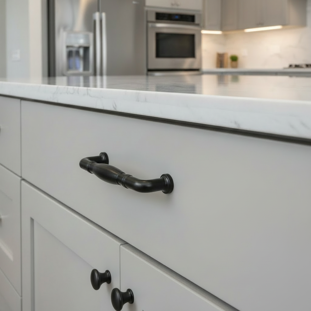 Cosmas 4313-96FB Flat Black Cabinet Pull