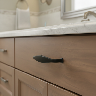 Cosmas 4389FB Flat Black Cabinet Pull