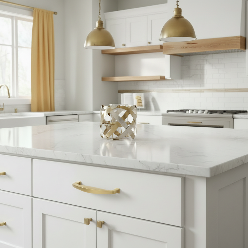 Cosmas 4390BB Brushed Brass Cabinet Pull