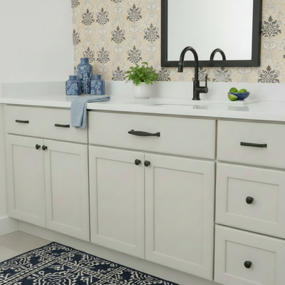 Cosmas 4390FB Flat Black Cabinet Pull
