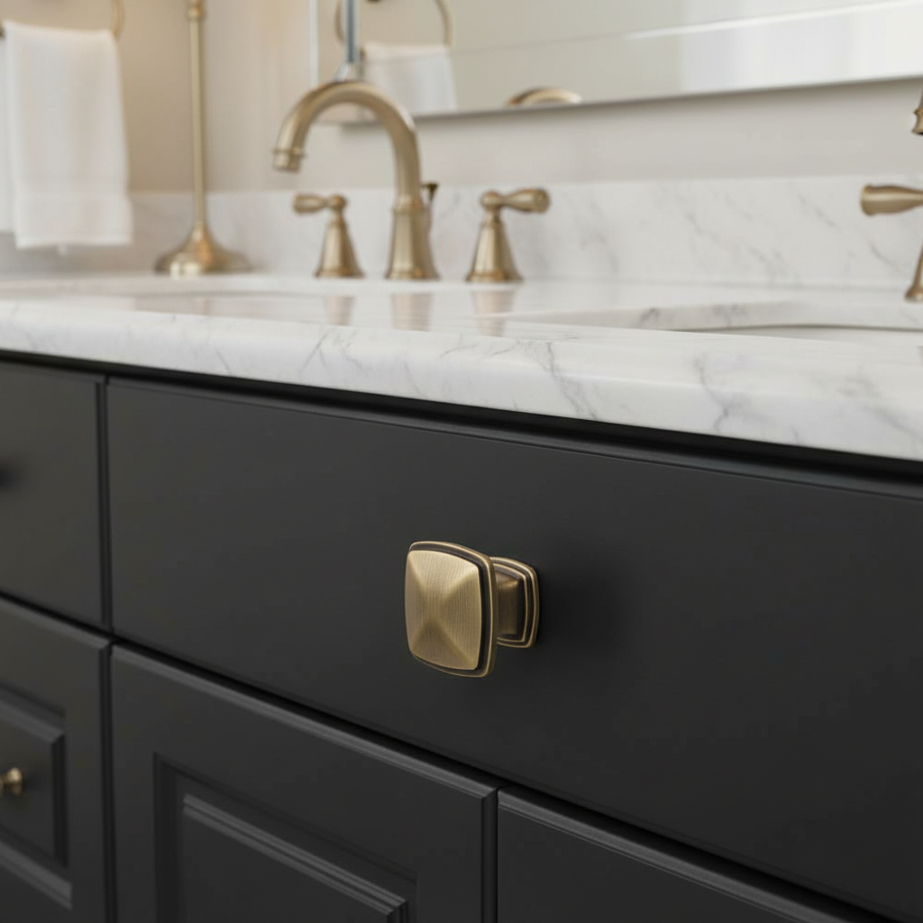 Cosmas 4391BAB Brushed Antique Brass Cabinet Knob