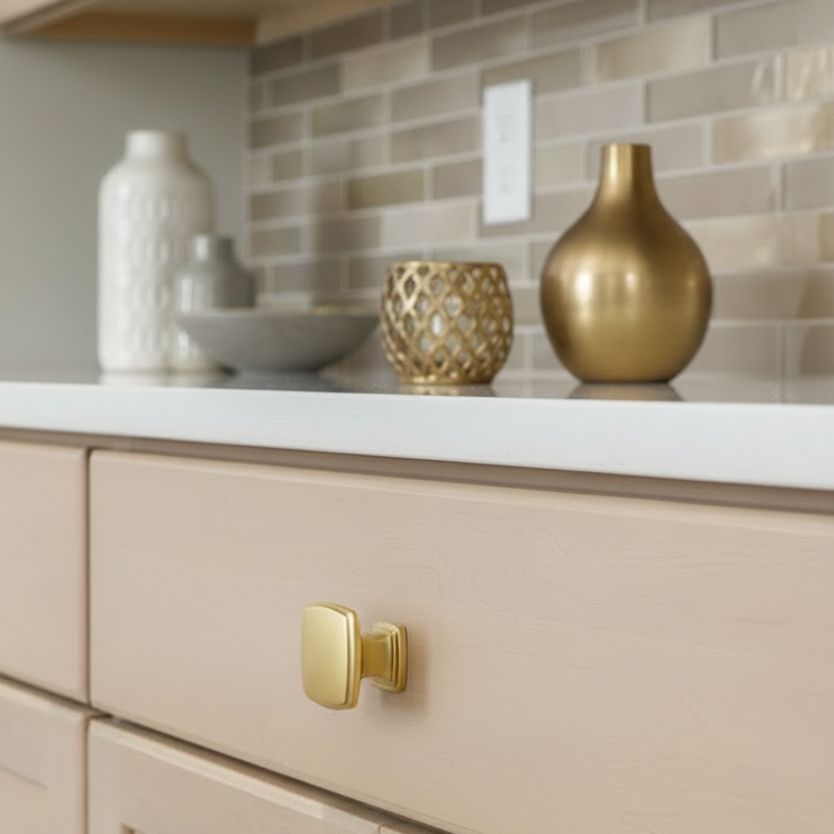 Cosmas 4391BB Brushed Brass Cabinet Knob
