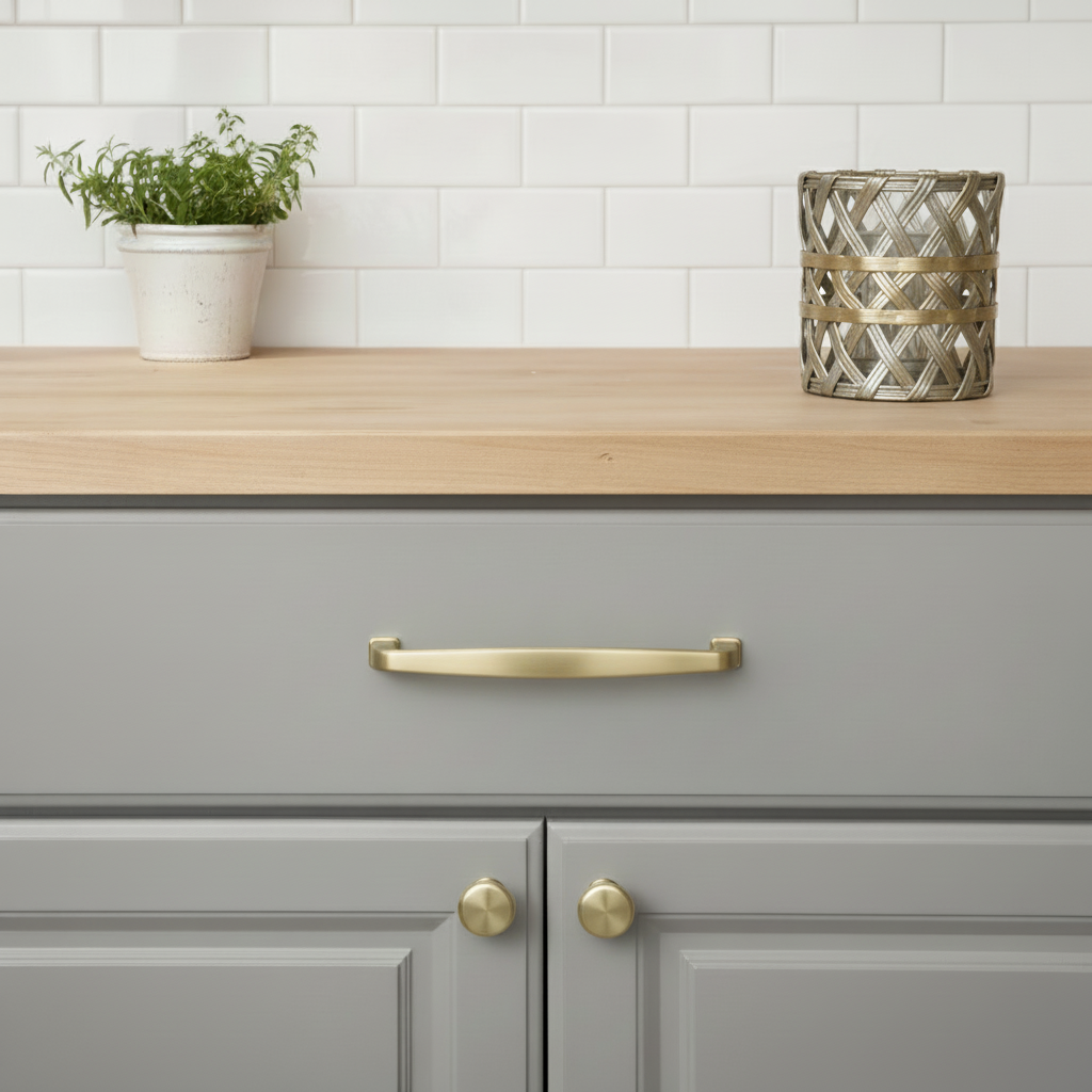 Cosmas 4392-160BB Brushed Brass Cabinet Pull