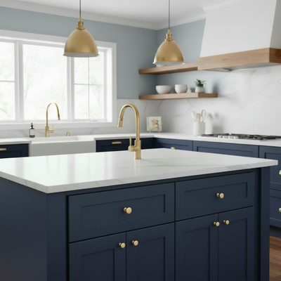 Cosmas 4395BB Brushed Brass Cabinet Knob