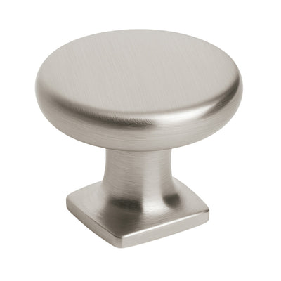 Satin nickel cabinet knob