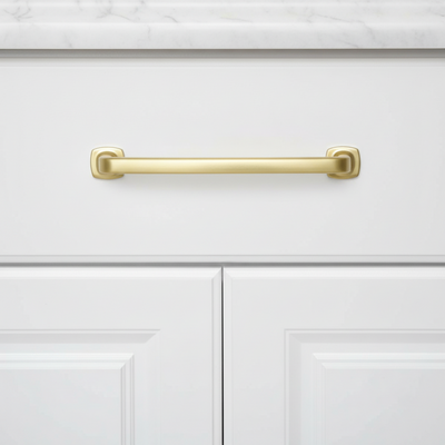 Cosmas 4396-128BG Brushed Gold Cabinet Pull