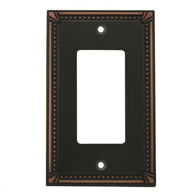 Cosmas 44000-ORB Oil Rubbed Bronze Single GFCI / Decora Wall Plate