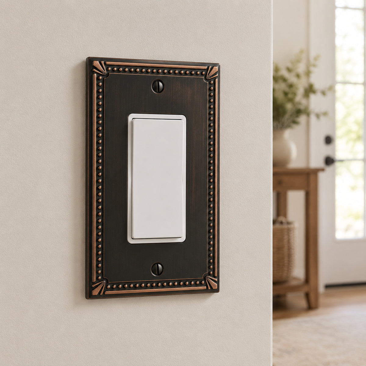 Cosmas 44000-ORB Oil Rubbed Bronze Single GFCI / Decora Wall Plate